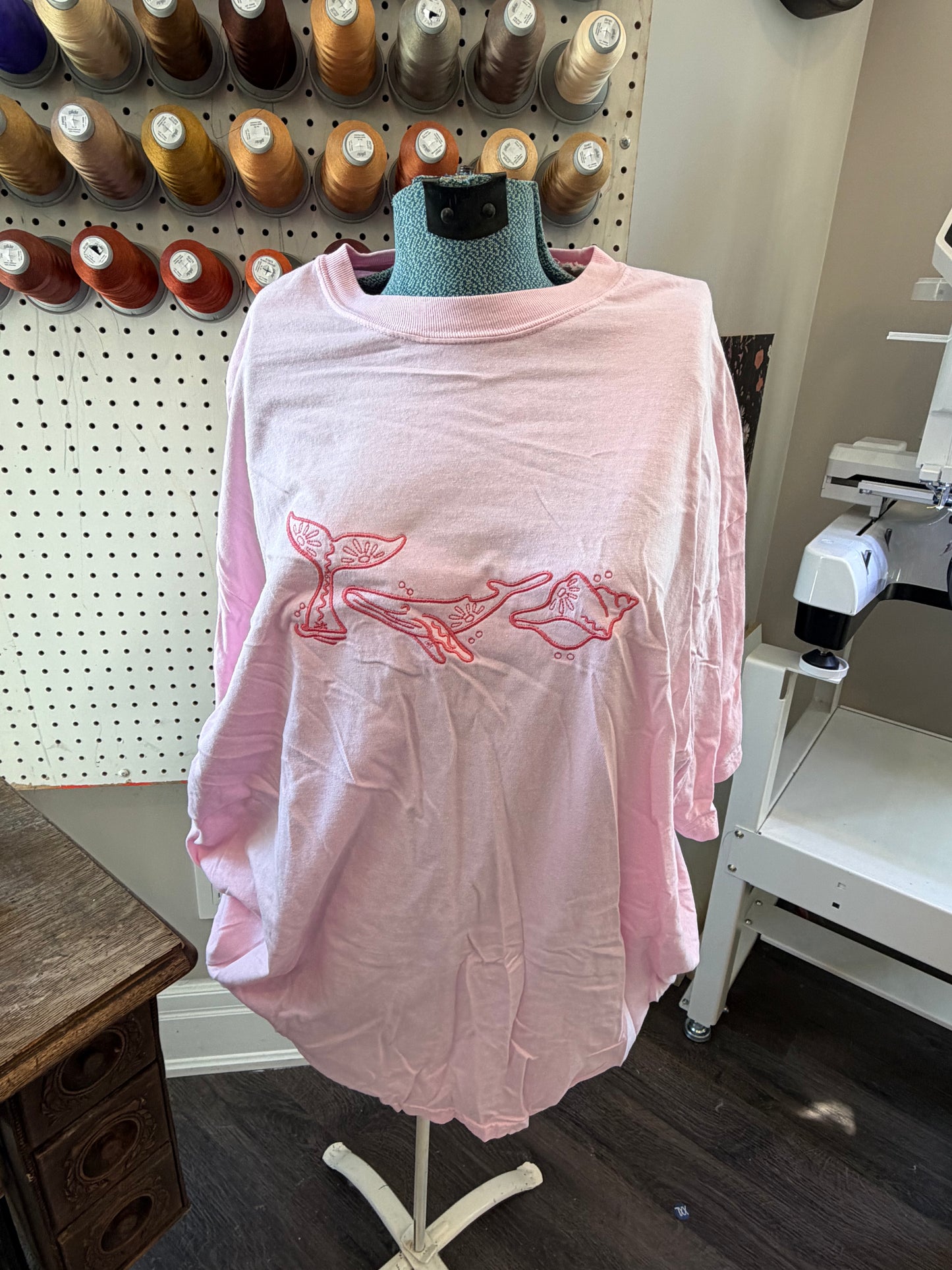 4XL pink east coast tee