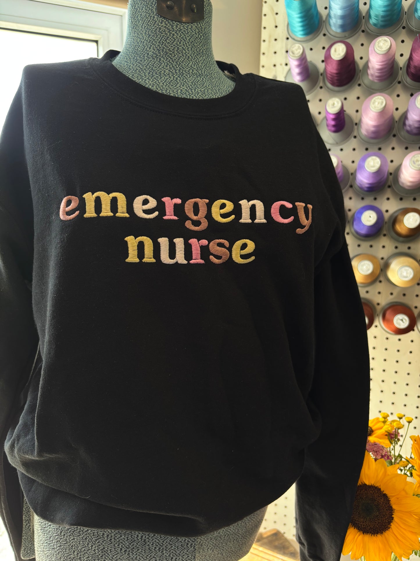 Small Black Emergency Nurse Crew