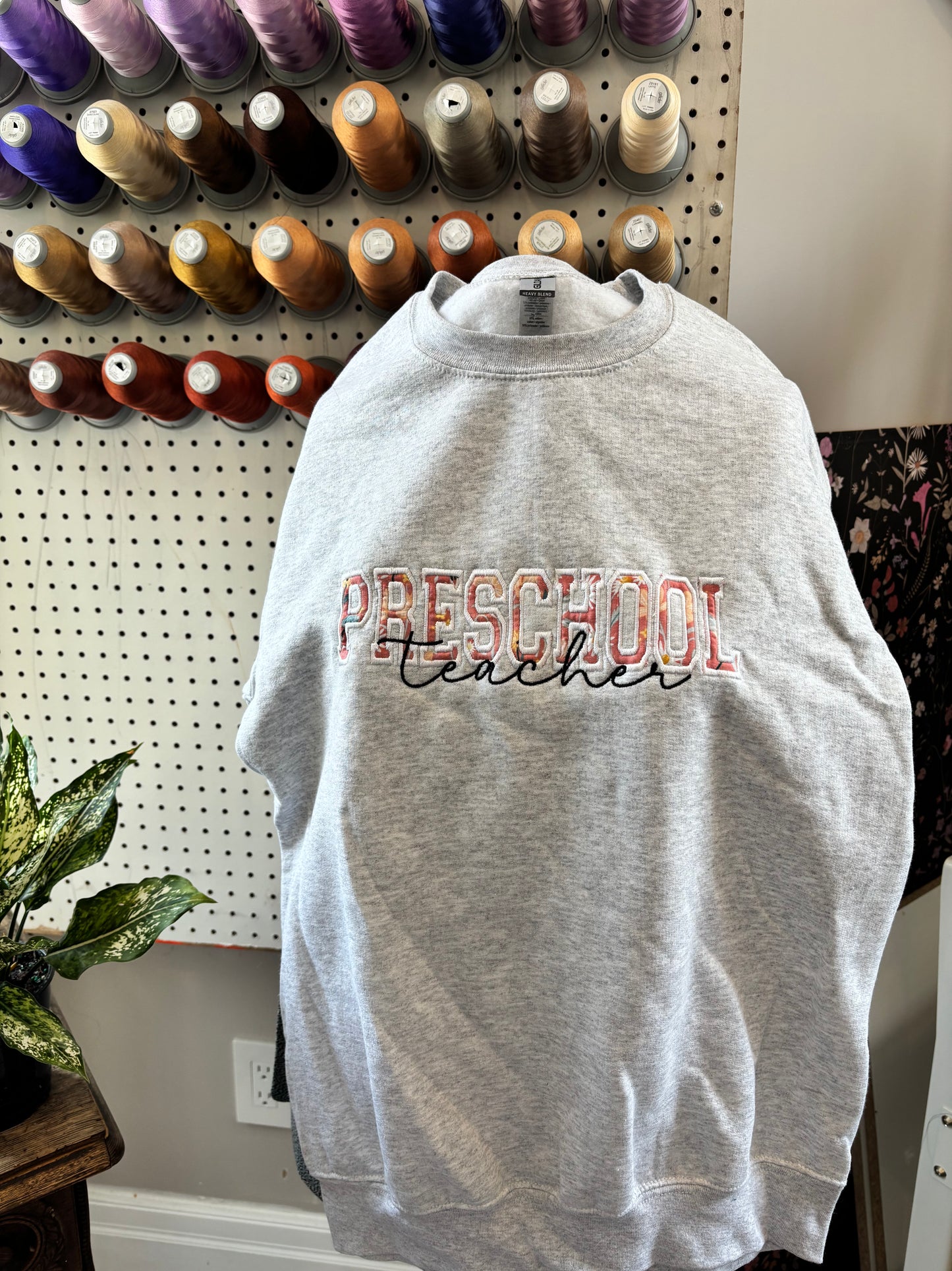 Small ash grey preschool teacher crew