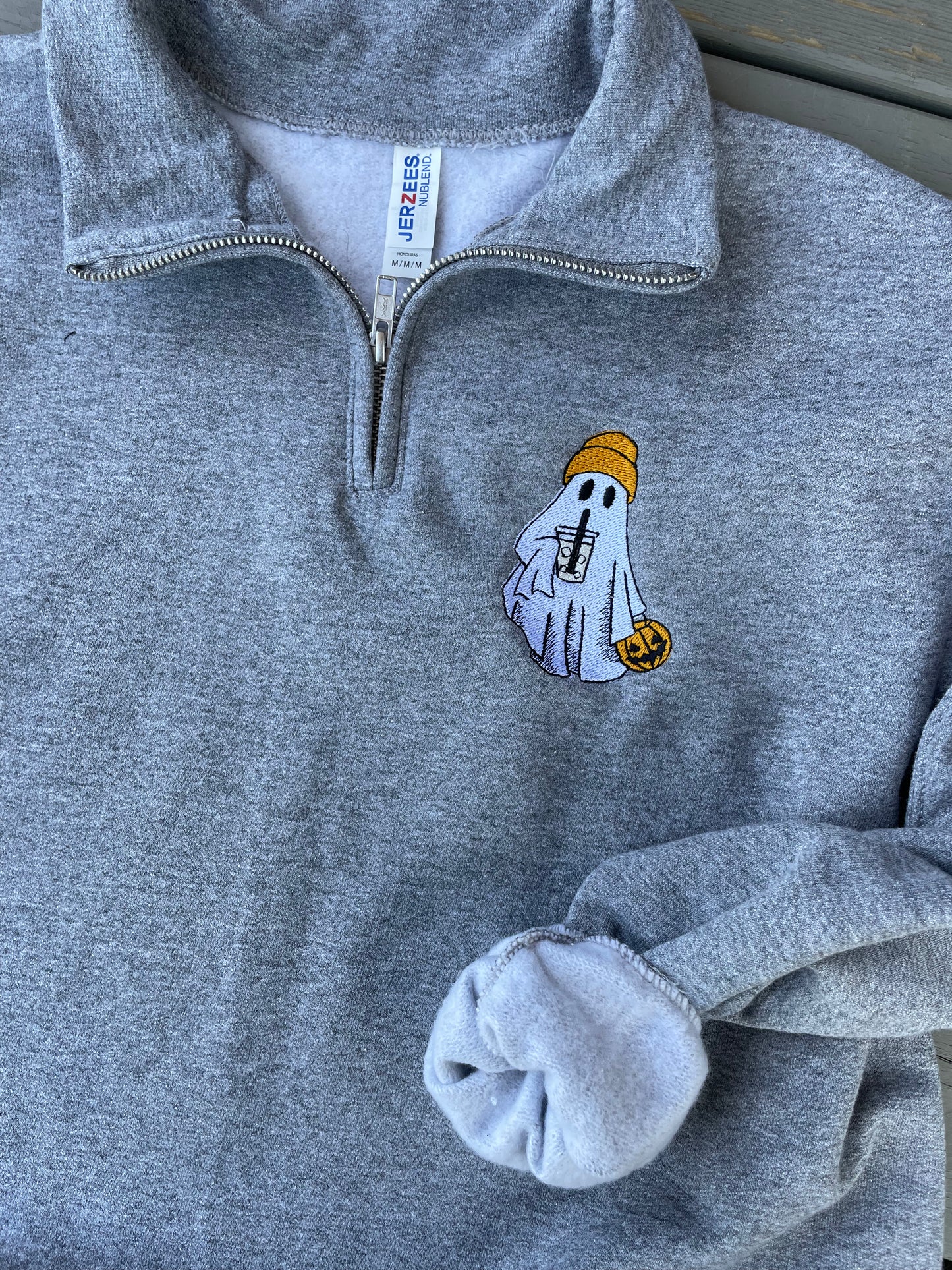 Iced Coffee Ghostie Spooky 1/4 Zip