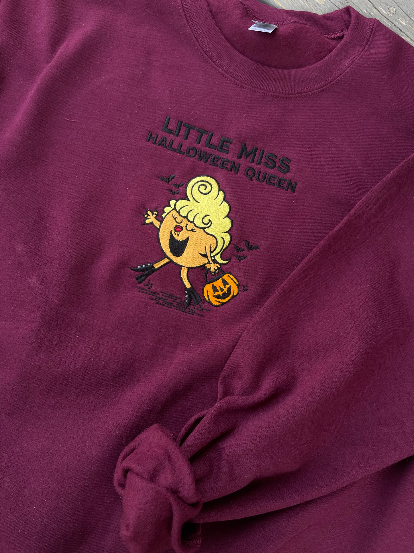 Little Miss Halloween Maroon