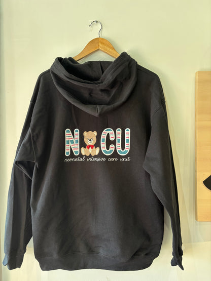 Nicu Teddy Bear Full Zip Hoodie