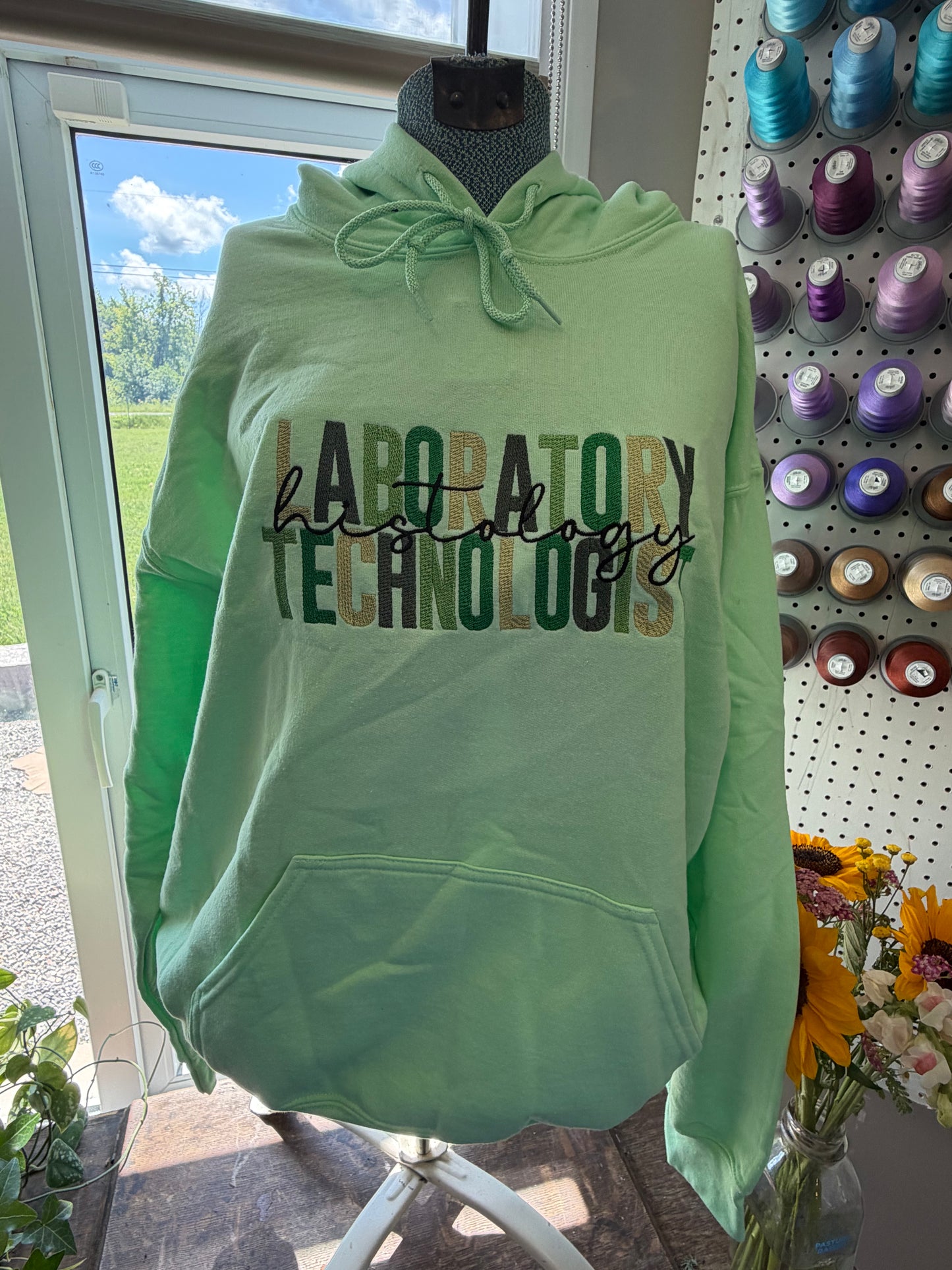 Large Mint Lab Tech Hoodie
