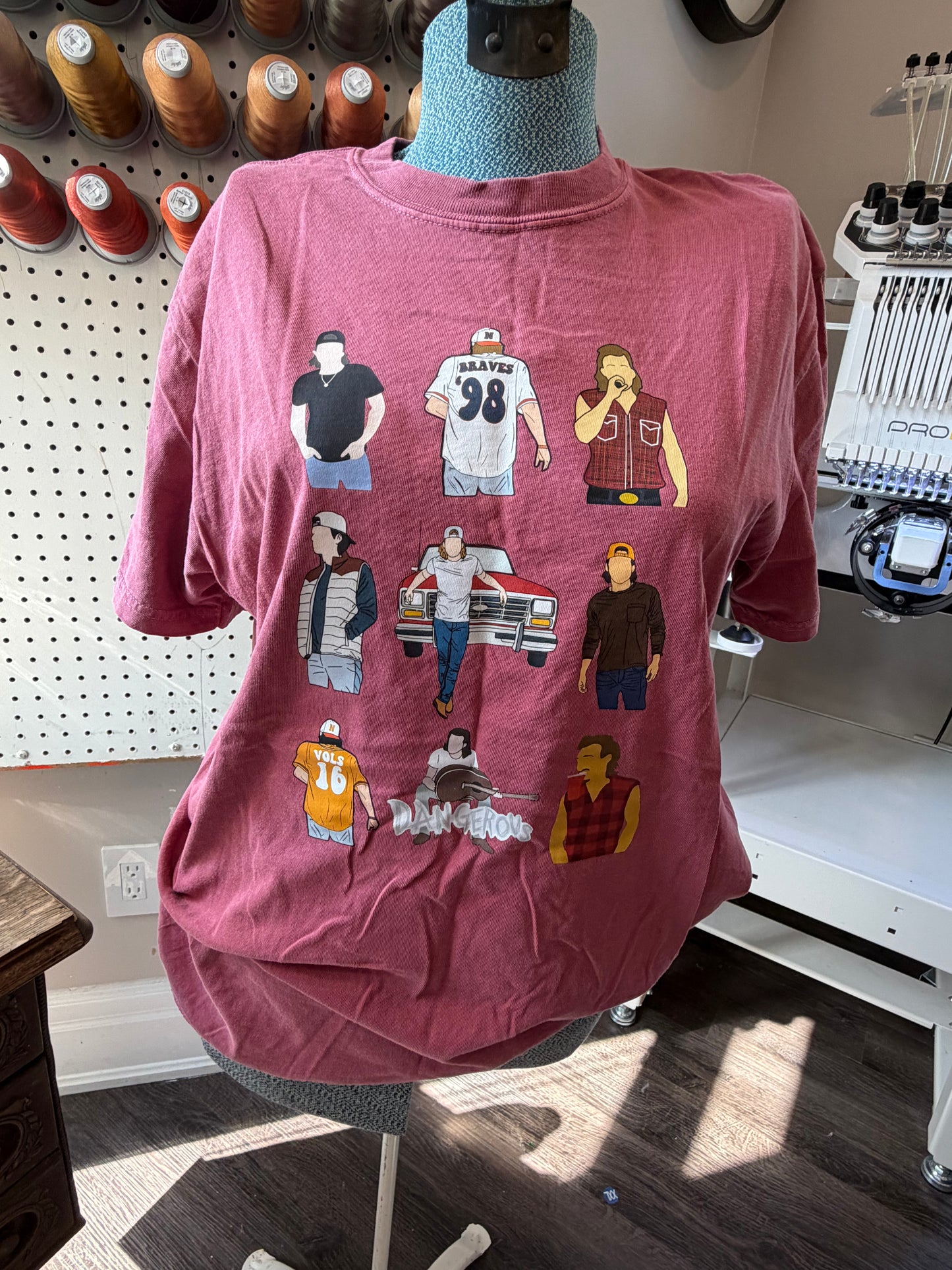 Medium Crimson Morgan Wallen Tee (printed)
