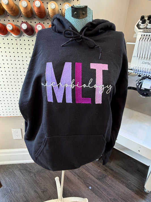 Large Black MLT Microbiology Hoodie
