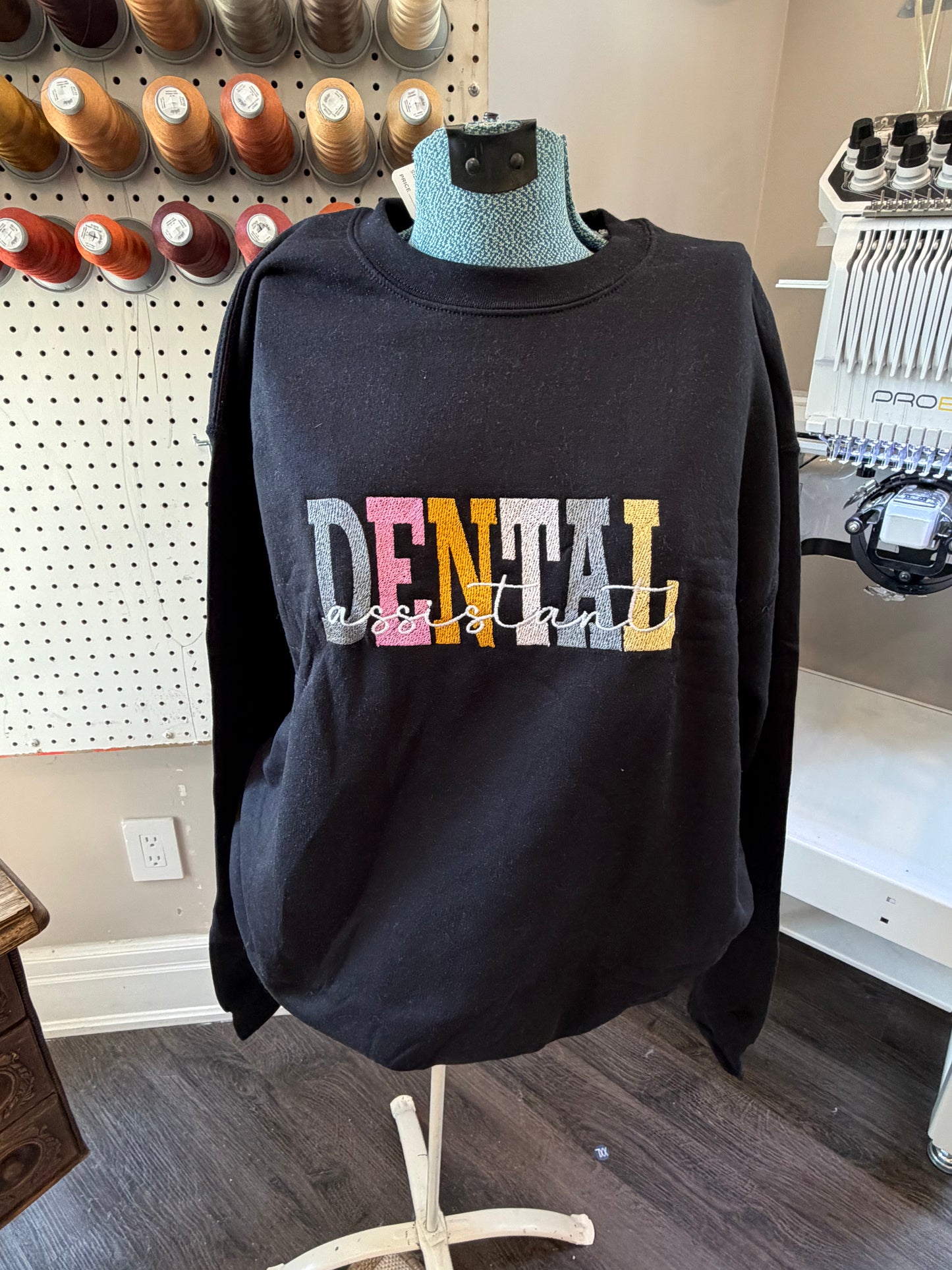 Large Black Dental Assistant Crew