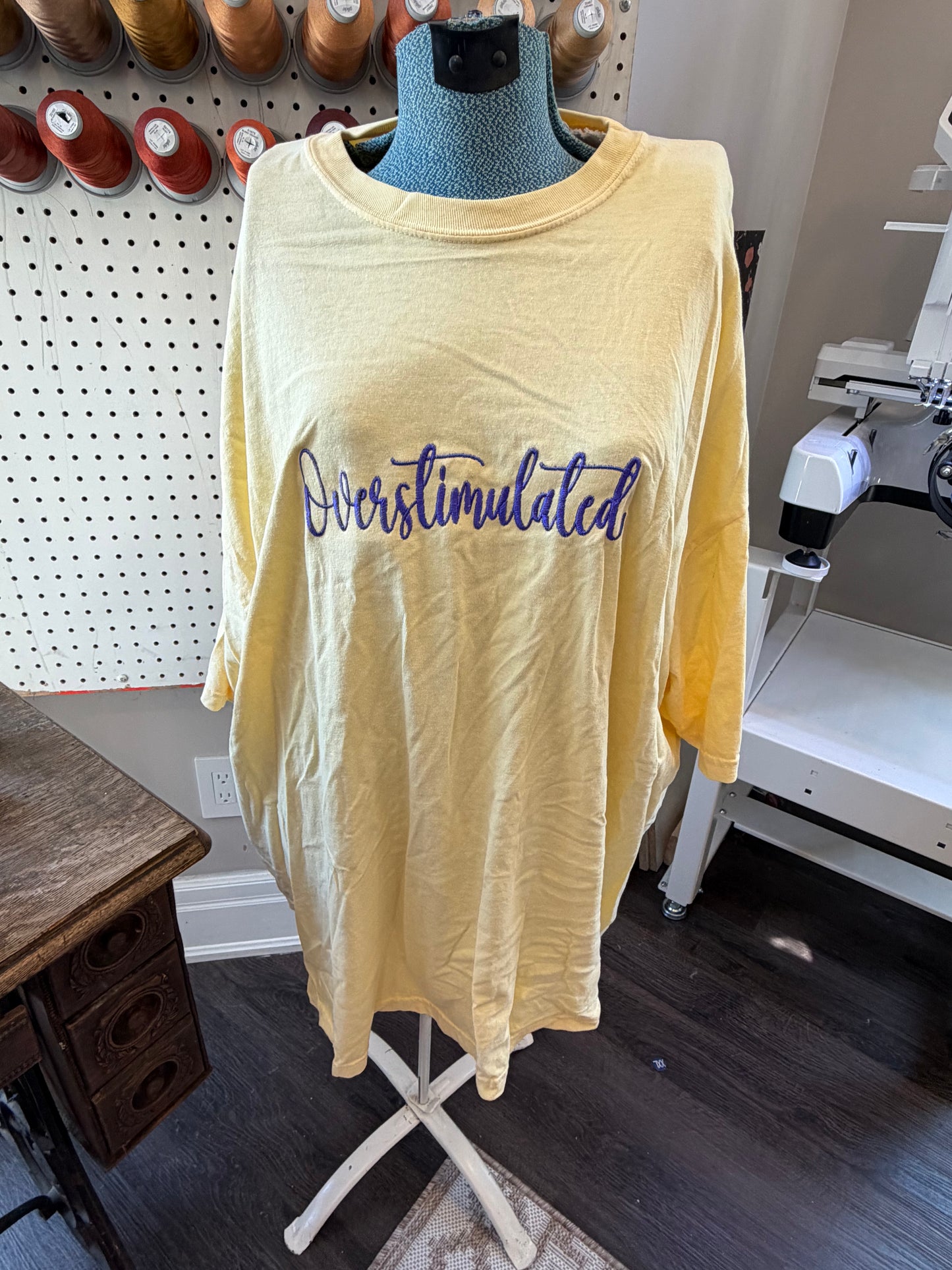 4XL Butter Overstimulated (purple) Tee