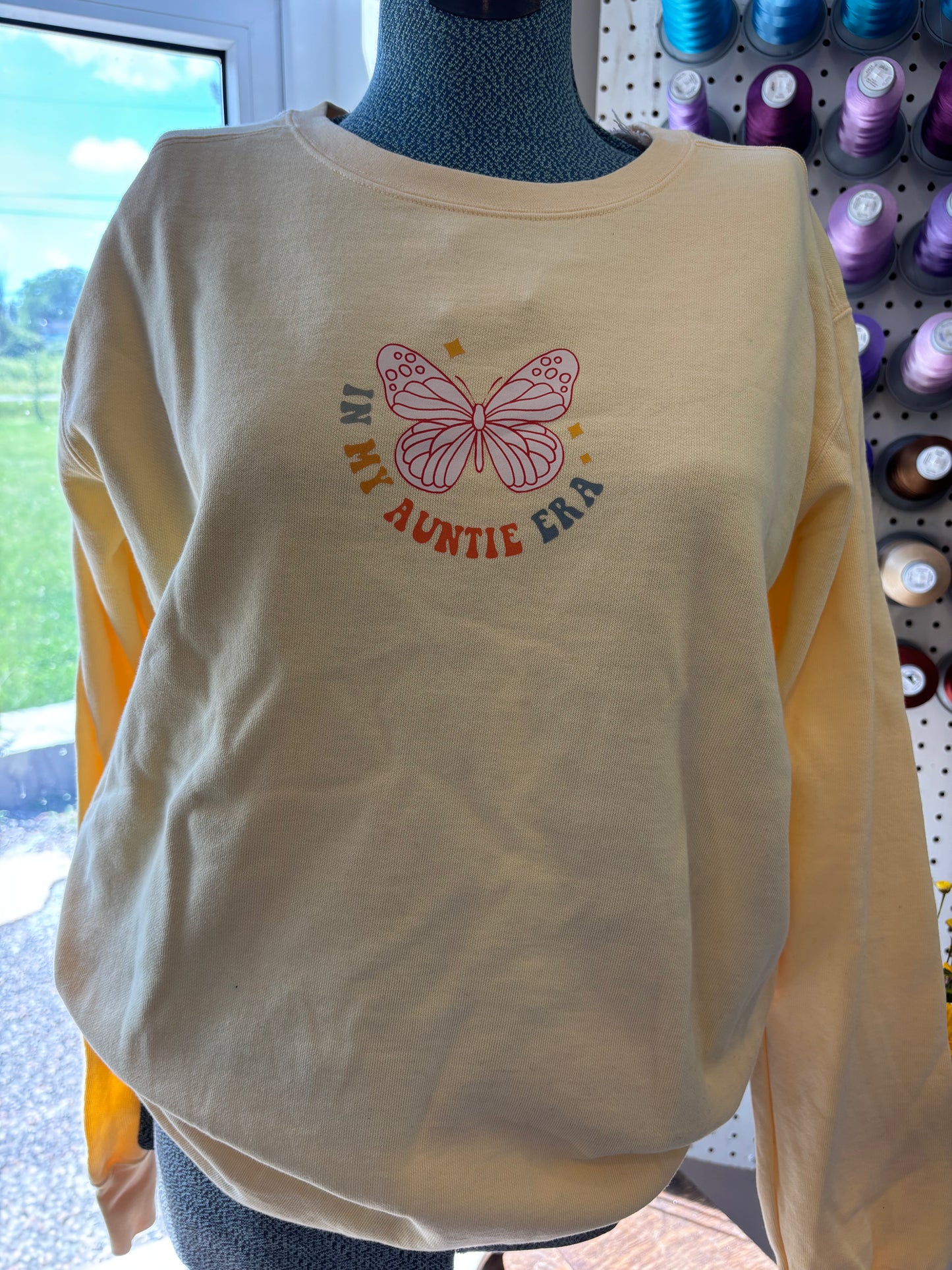 Small Yellow Auntie Era Crew (Printed)
